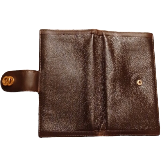 ⚜️BVLGARI DARK BROWN DOPPIO TONDO LEATHER BI-FOLD WALLET - Picture 10 of 15